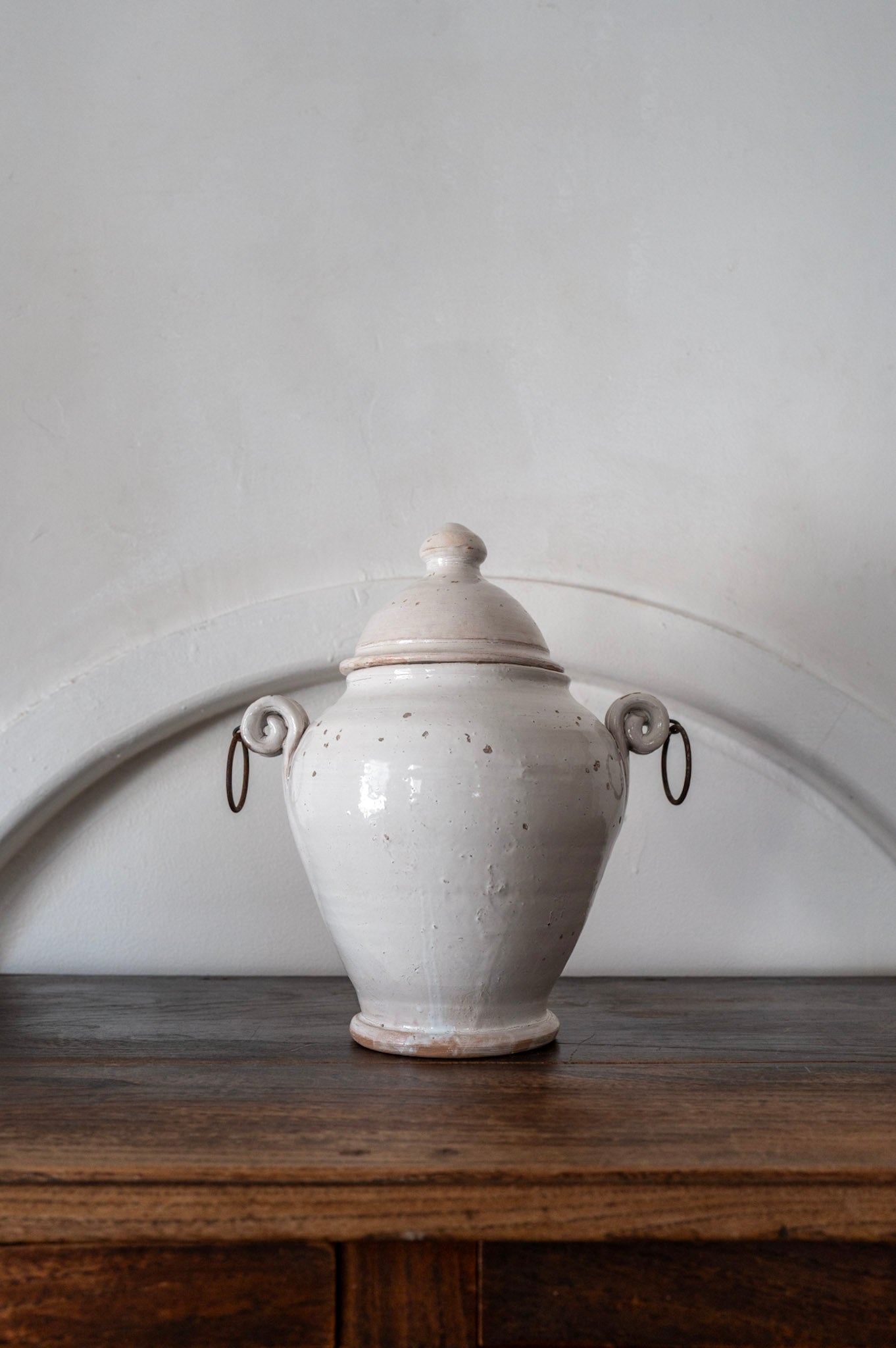 プーリア アンティーク 陶器 壺 1900年代 グロッターリエ AN-25063