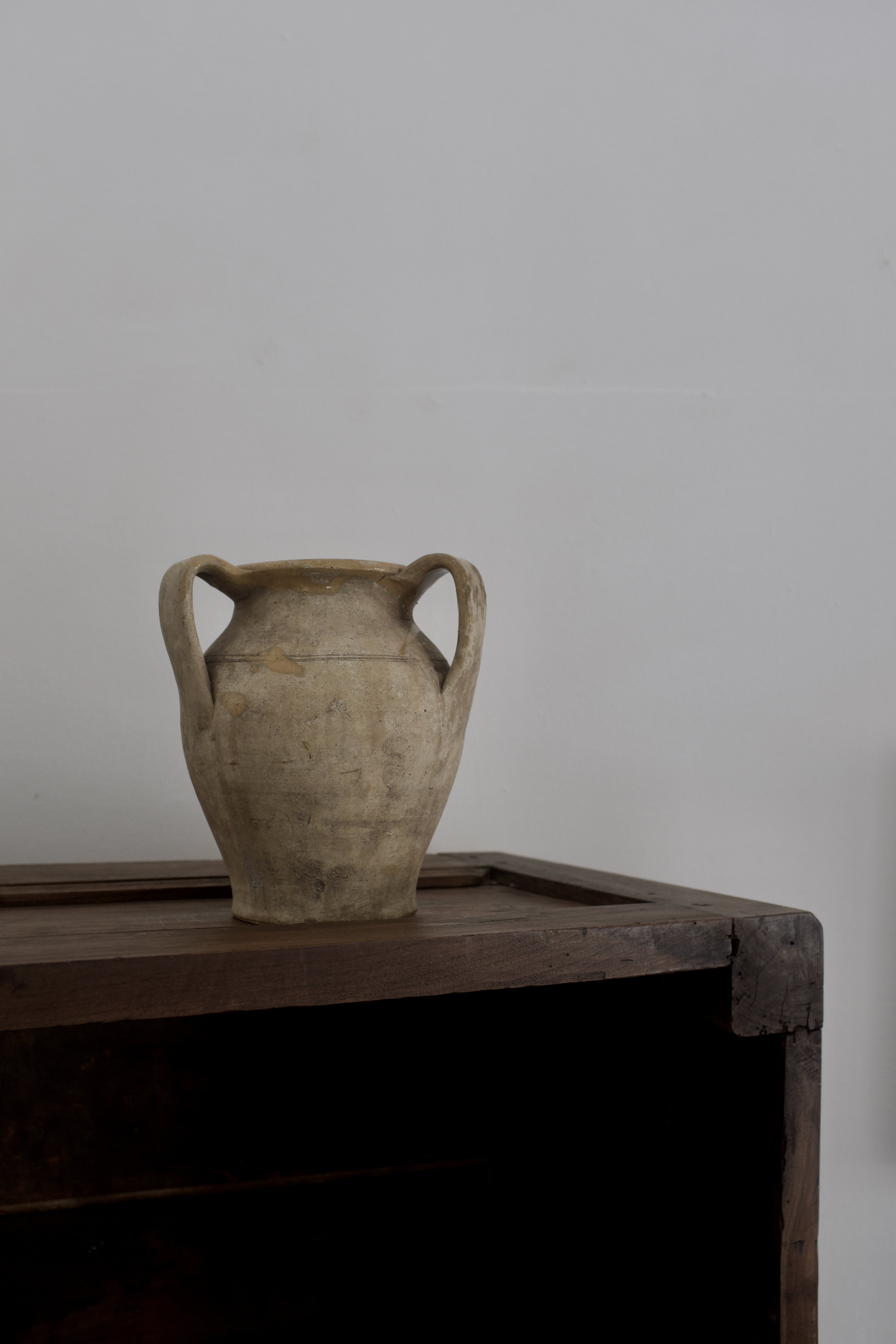 イタリア アンティーク 陶器 壺 19世紀 イタリア AN-24047