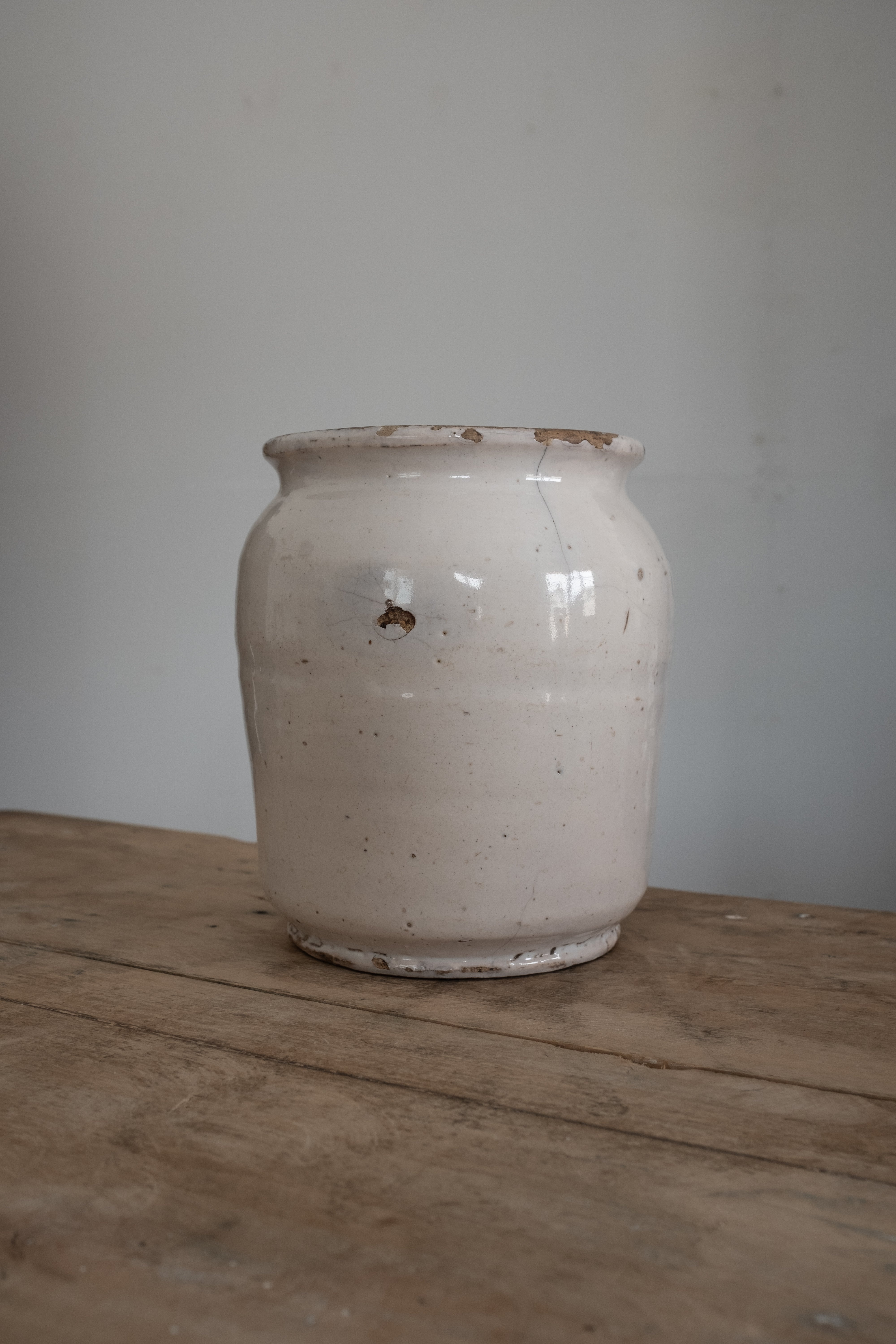 イタリア アンティーク 陶器 壺 19世紀 イタリア AN-24050