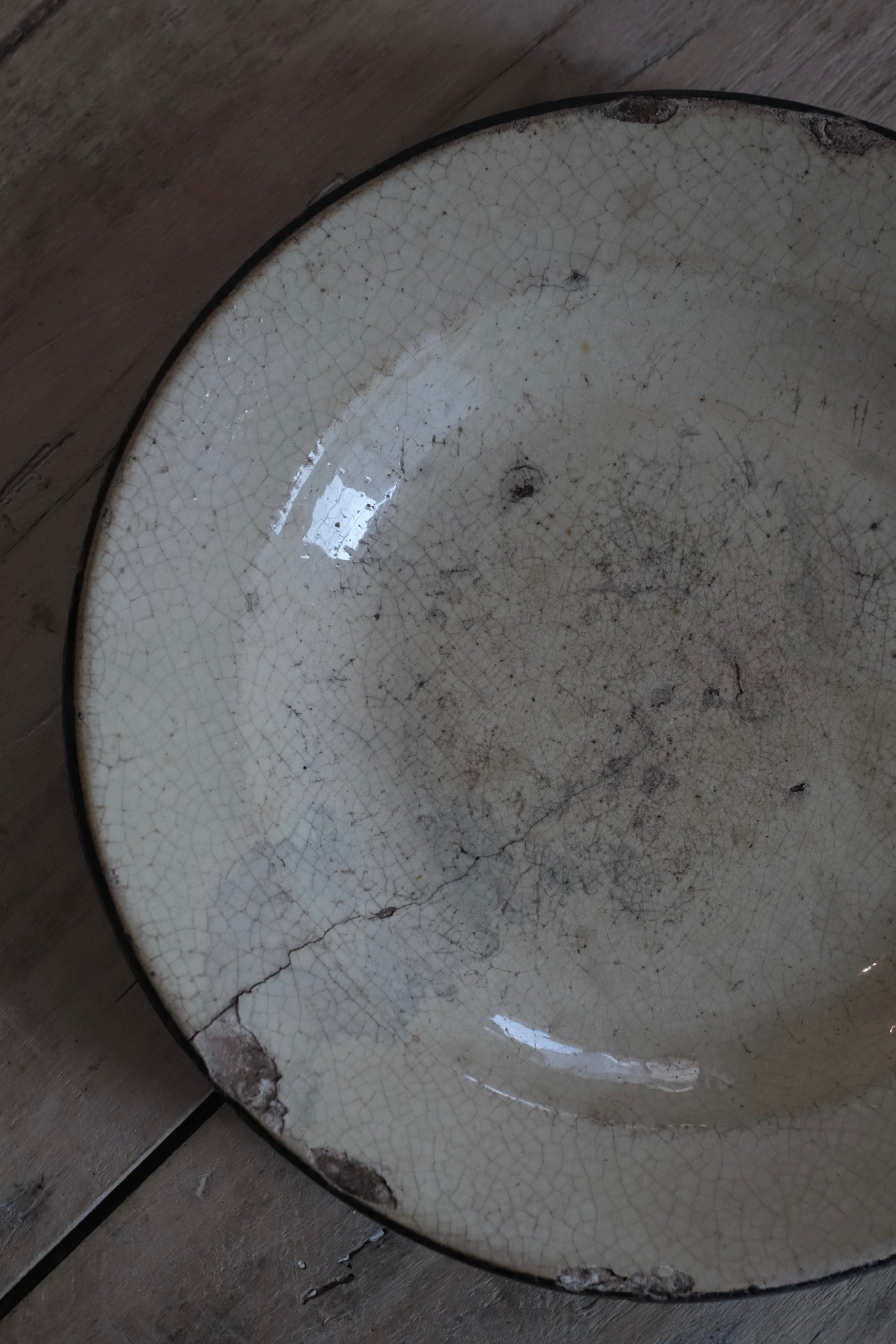  Antique Dieulefit Plate / フランス アンティーク デュルフィ プレート, Antique Dieulefit Plate,- ambiant