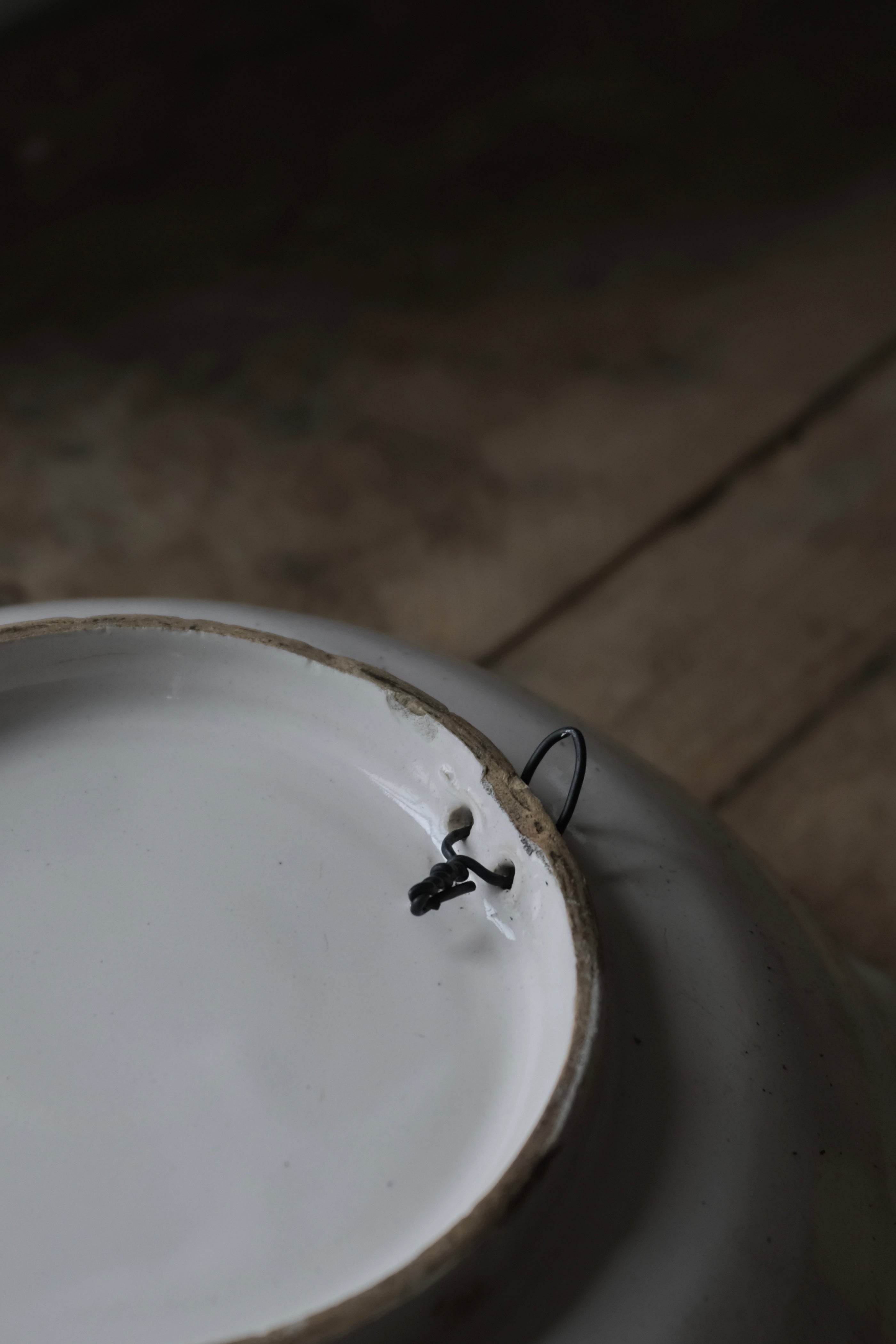  French Antique  Moustiers "Saladier" / フランス アンティーク ムスティエ 白釉 サラディエ, Moustiers Saladier,- ambiant