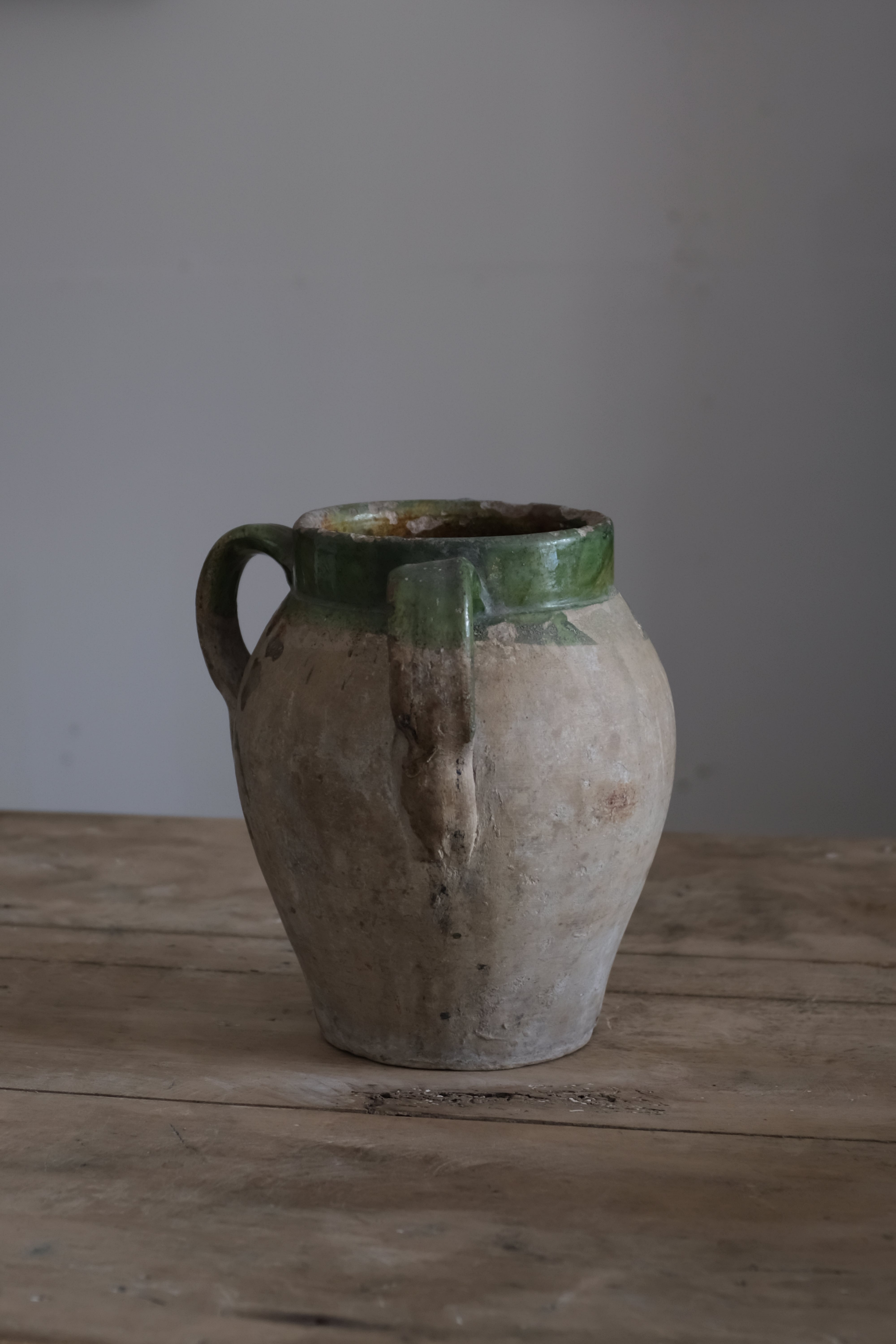 イタリア アンティーク 陶器 壺 19世紀 イタリア AN-24048