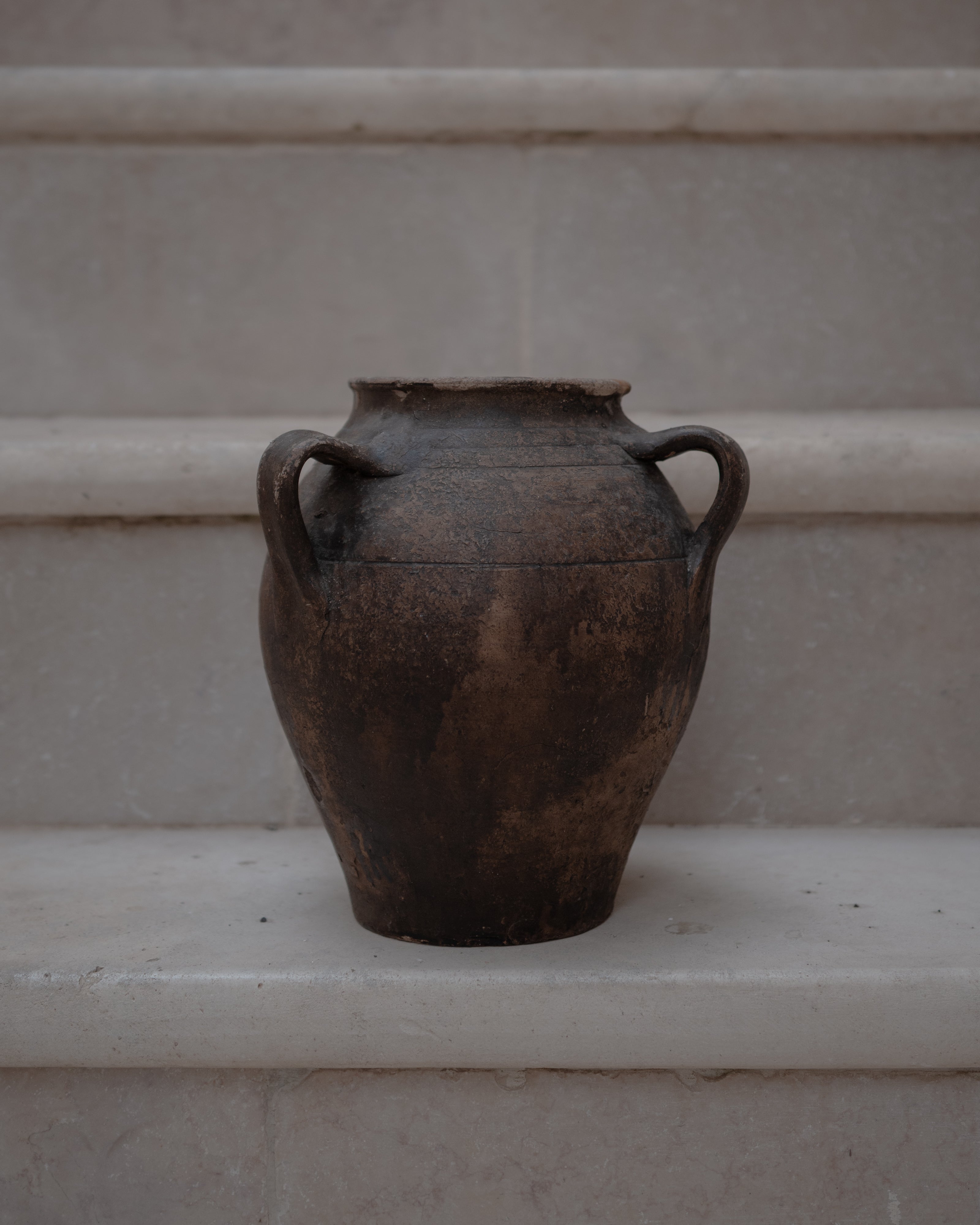 イタリア アンティーク 陶器 壺 19世紀 イタリア AN-24148