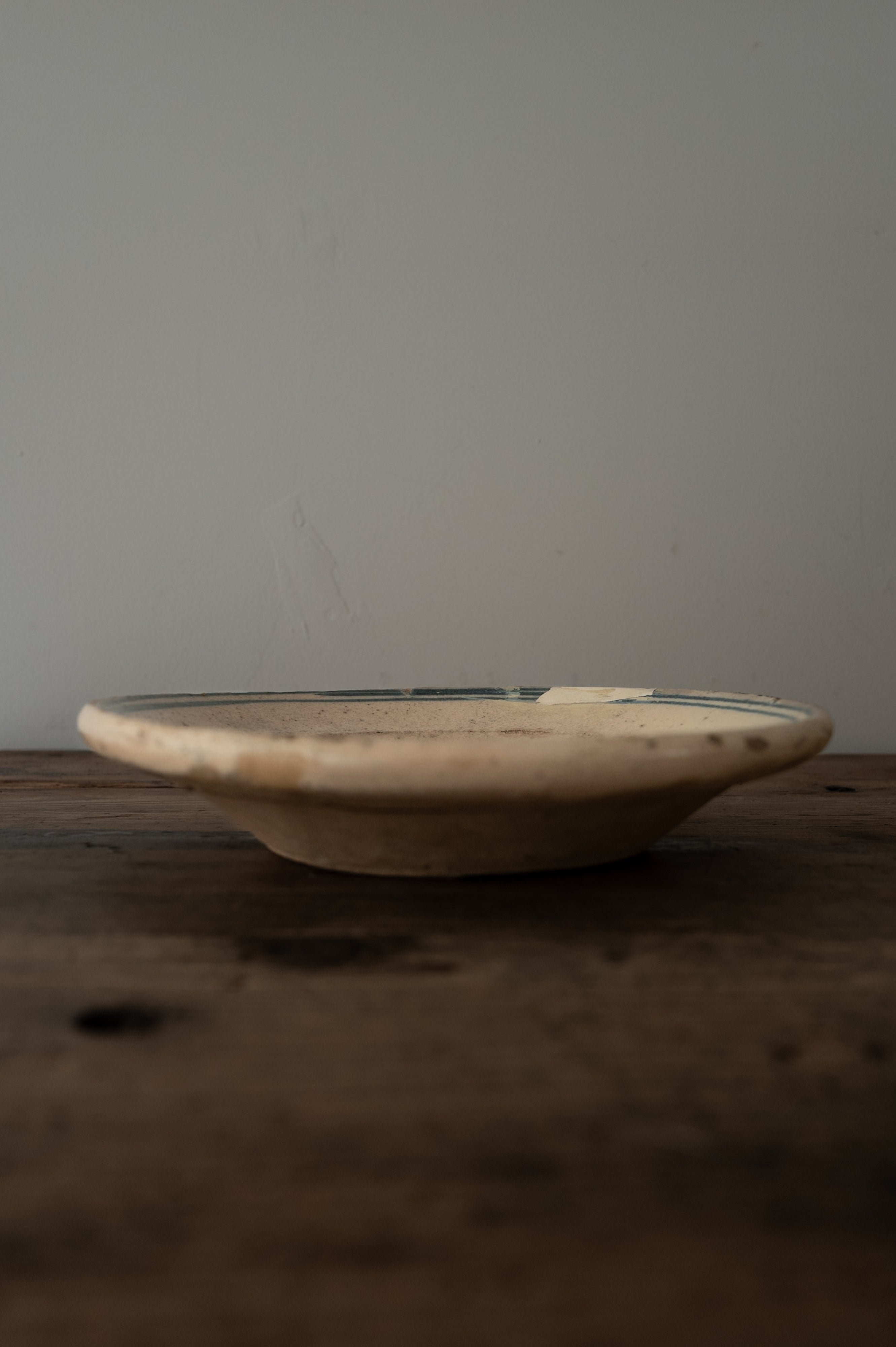 プーリア アンティーク 陶器 皿 19世紀 グロッターリエ AN-24147