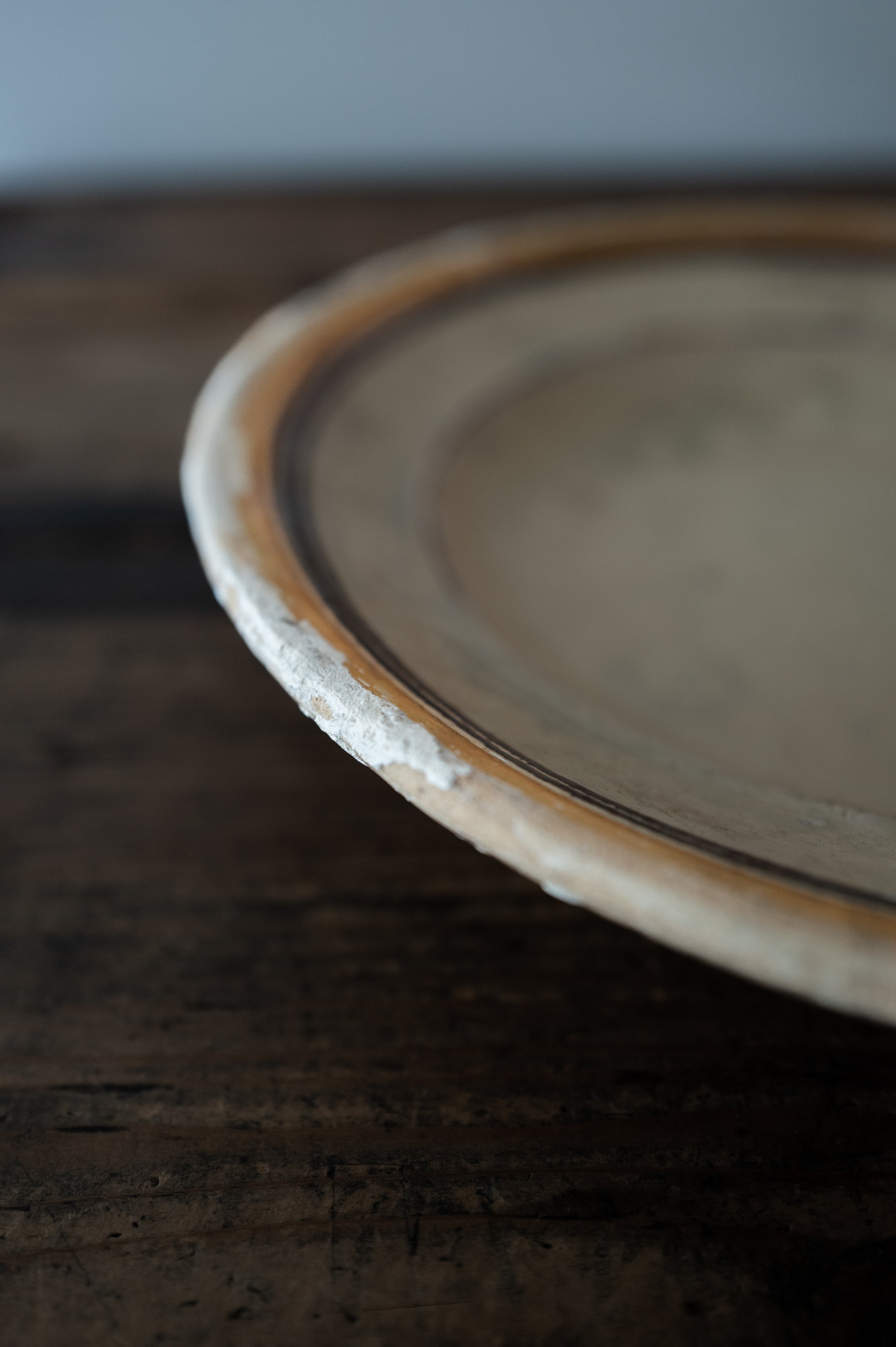 プーリア アンティーク 陶器 皿 19世紀 グロッターリエ AN-24169