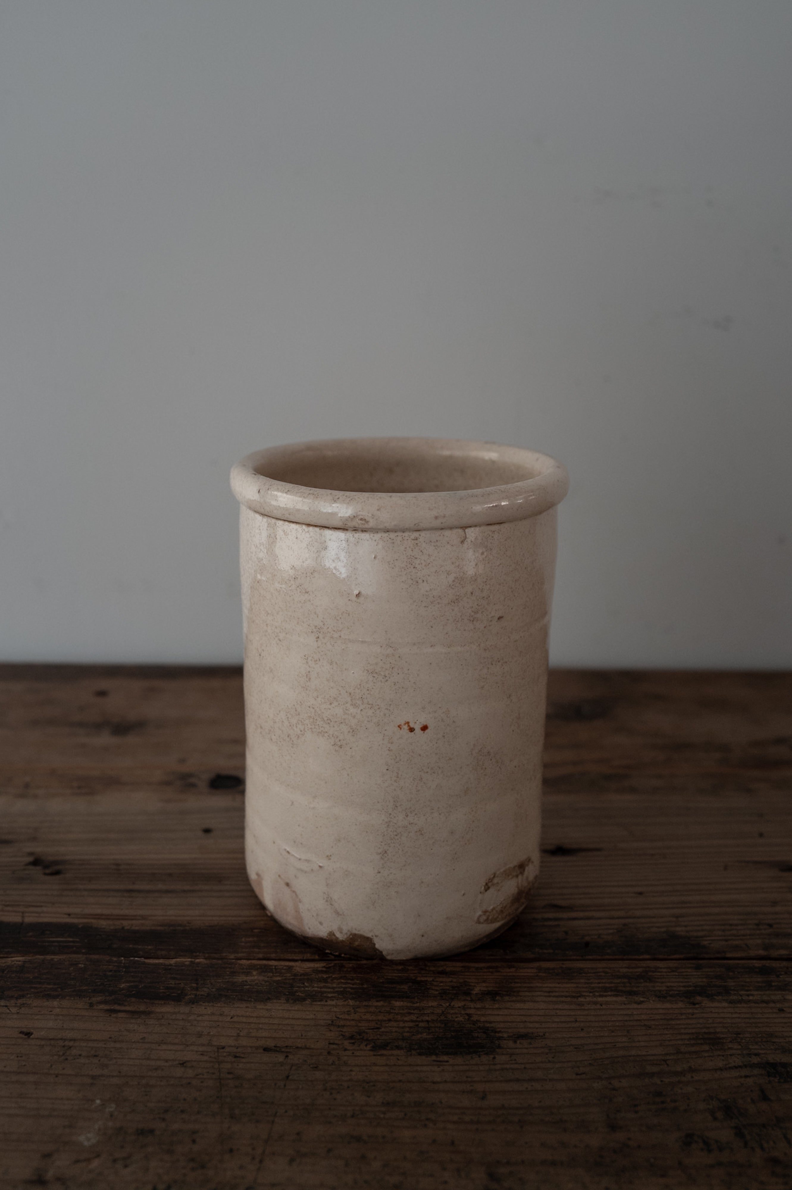 プーリア アンティーク 陶器 壺 19世紀 グロッターリエ AN-24165