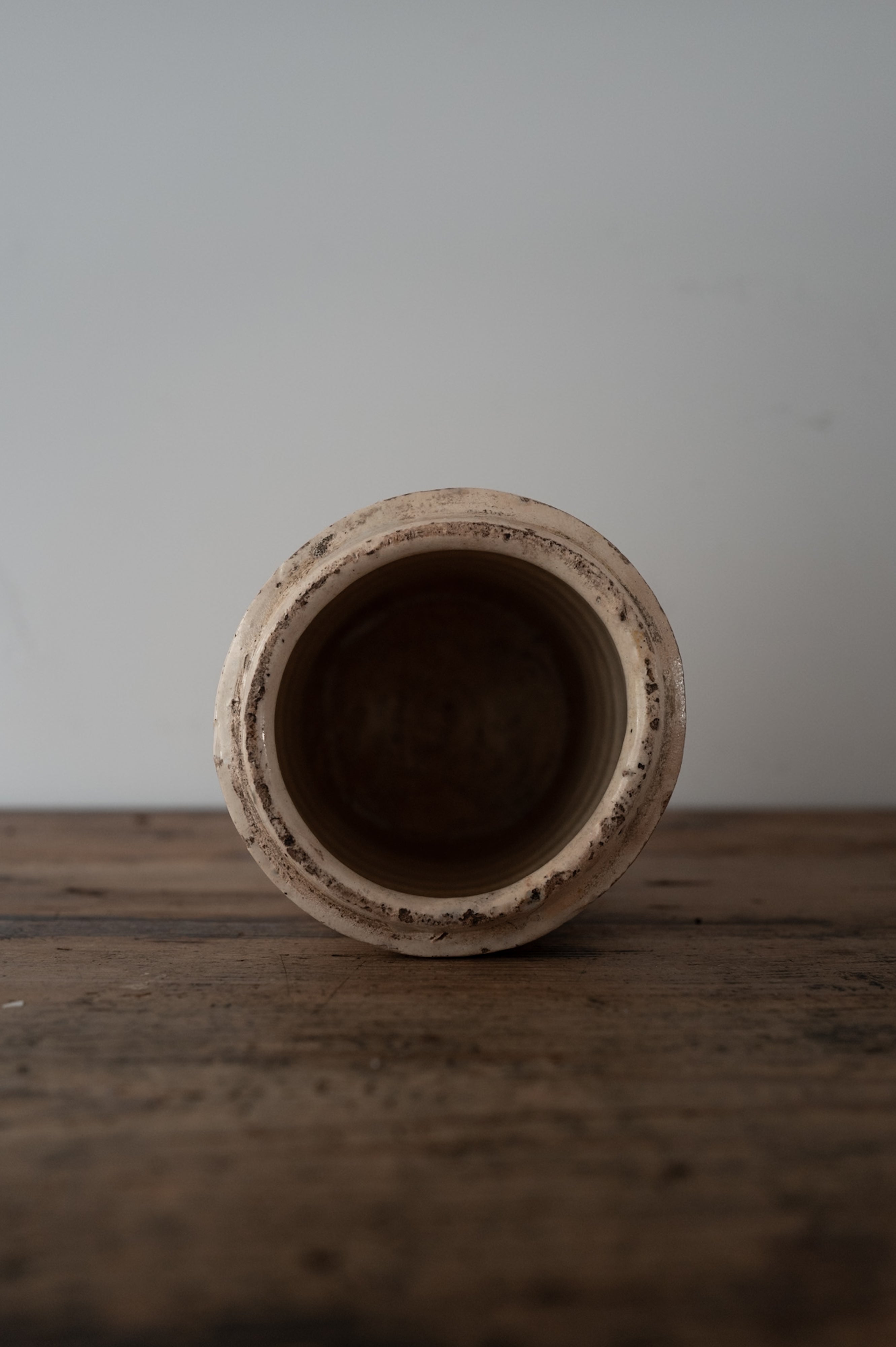 プーリア アンティーク 陶器 壺 19世紀 グロッターリエ AN-24133