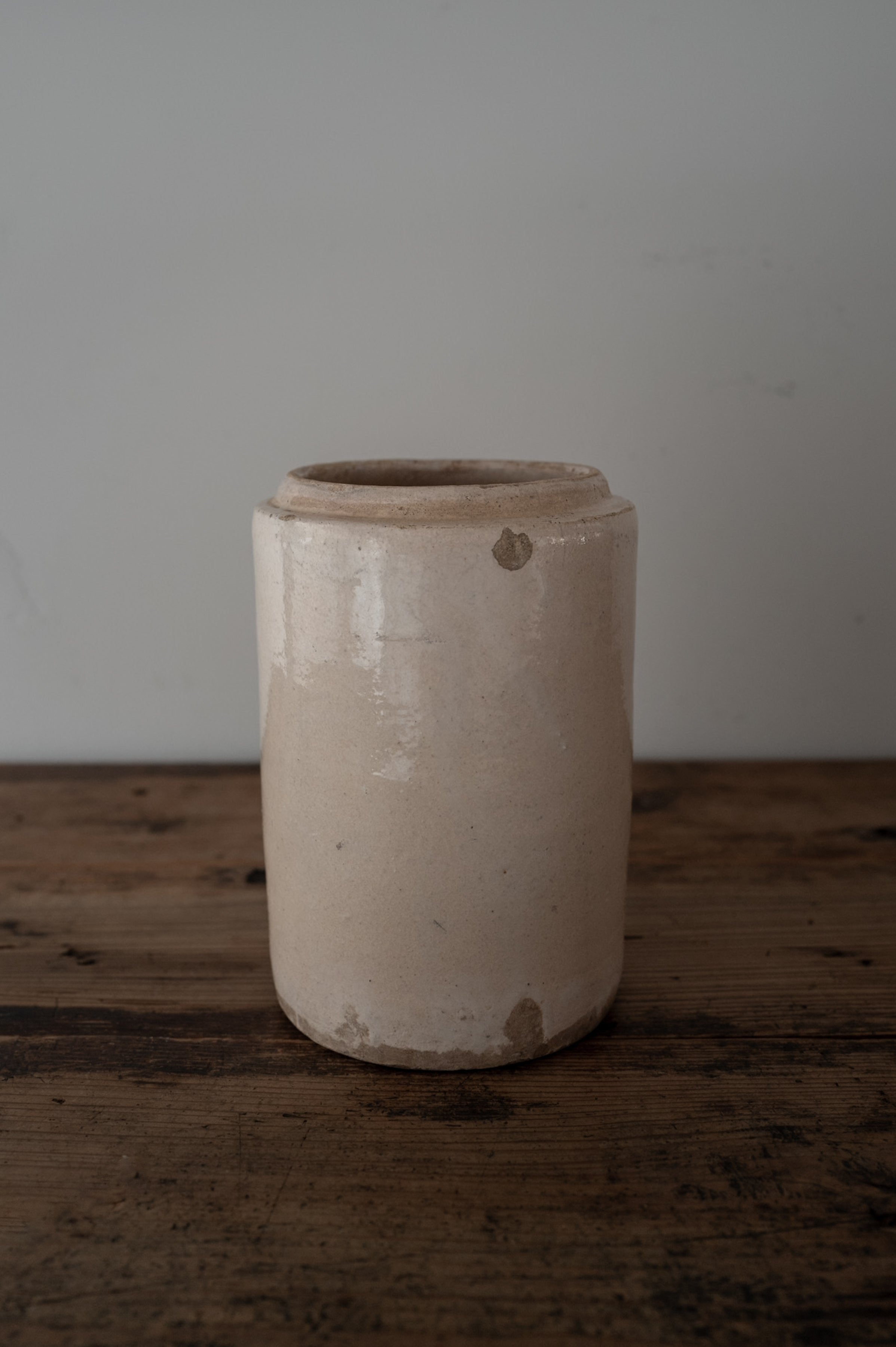 プーリア アンティーク 陶器 壺 19世紀 グロッターリエ AN-24164