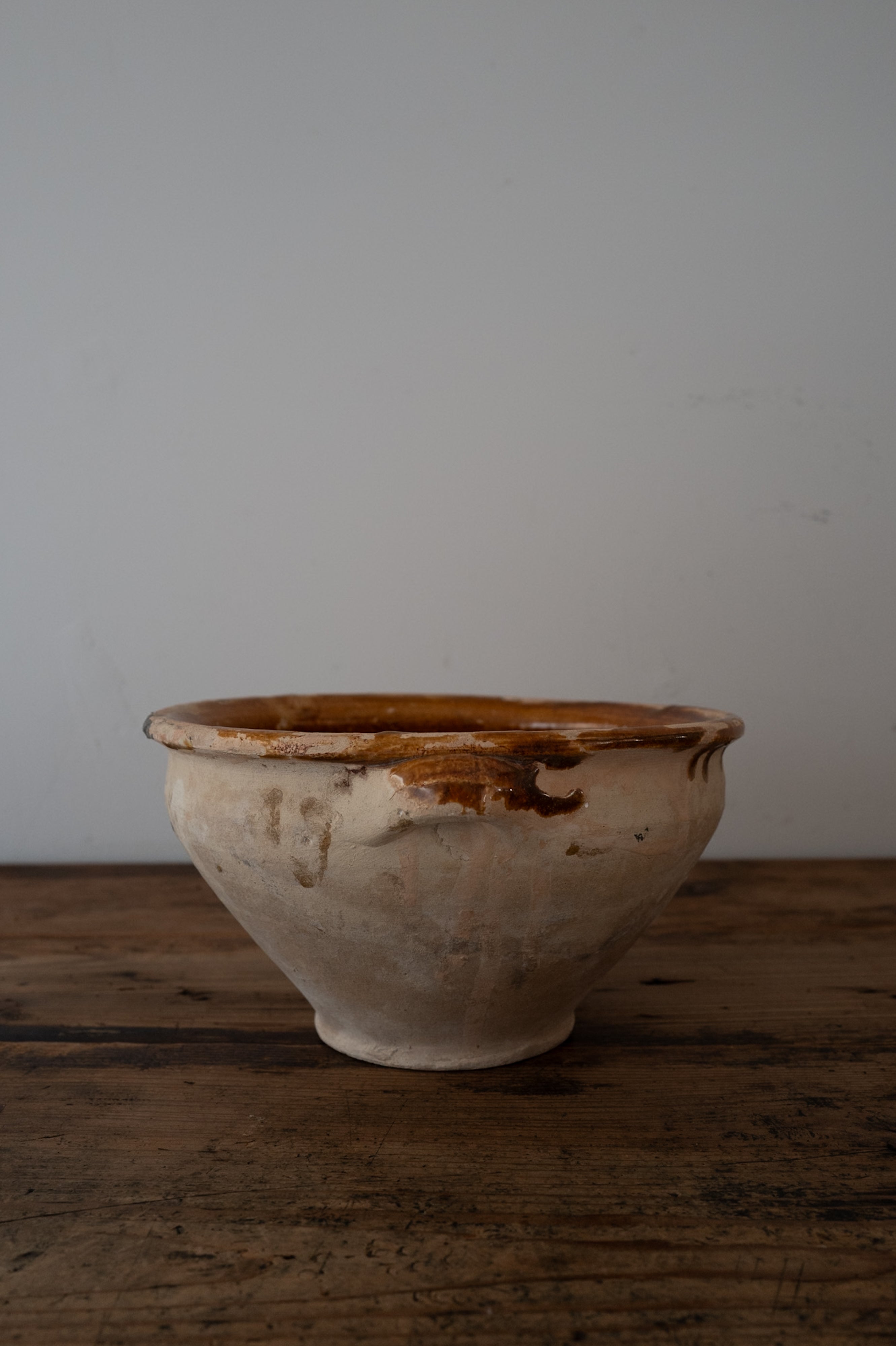 プーリア アンティーク 陶器 ボウル 19世紀 グロッターリエ AN-24149