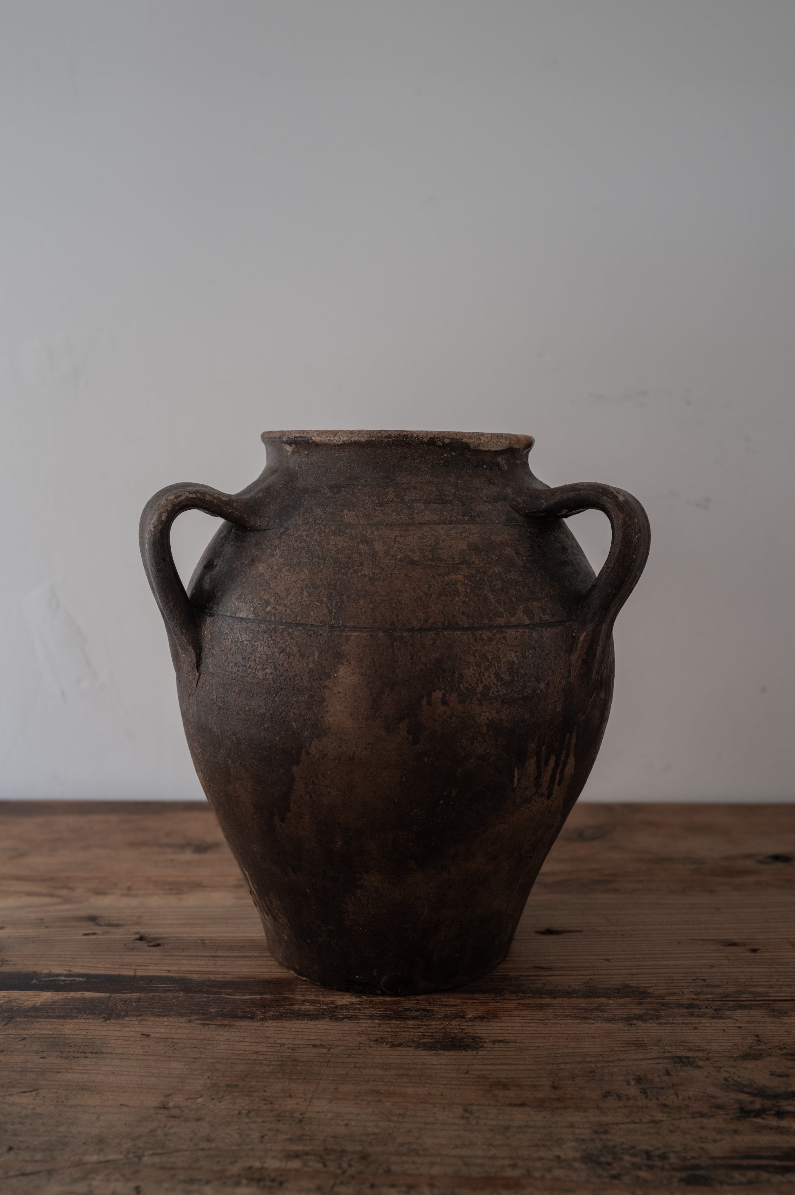 イタリア アンティーク 陶器 壺 19世紀 イタリア AN-24148