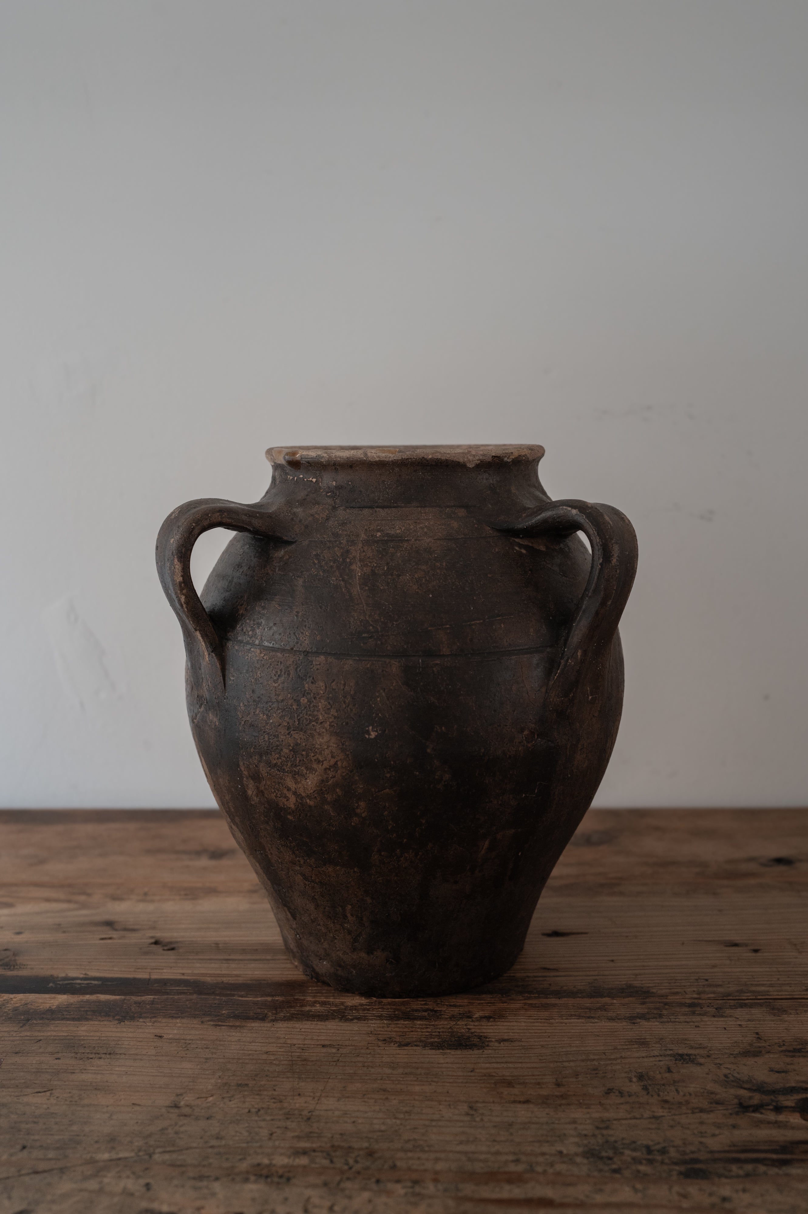 イタリア アンティーク 陶器 壺 19世紀 イタリア AN-24148