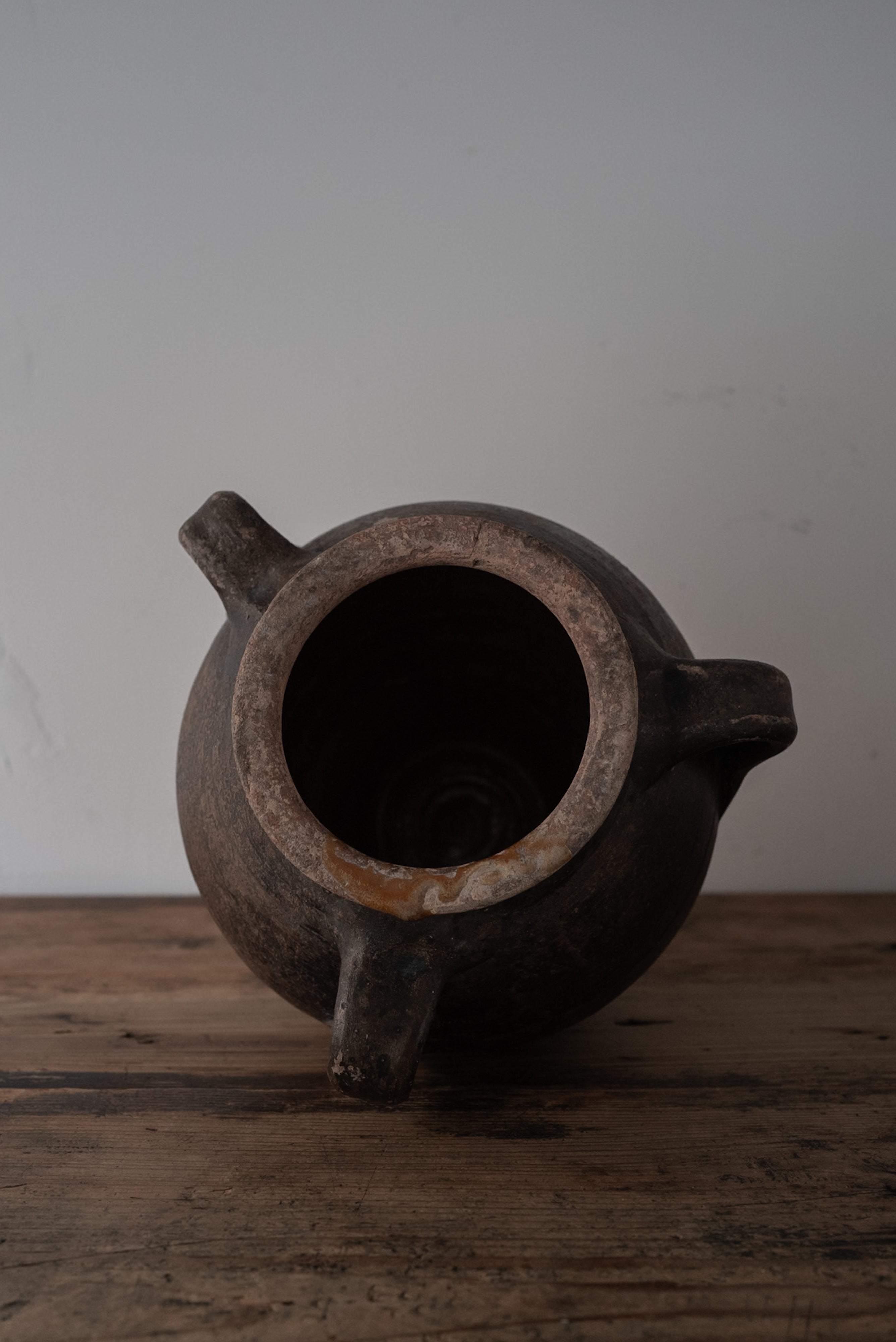 イタリア アンティーク 陶器 壺 19世紀 イタリア AN-24148