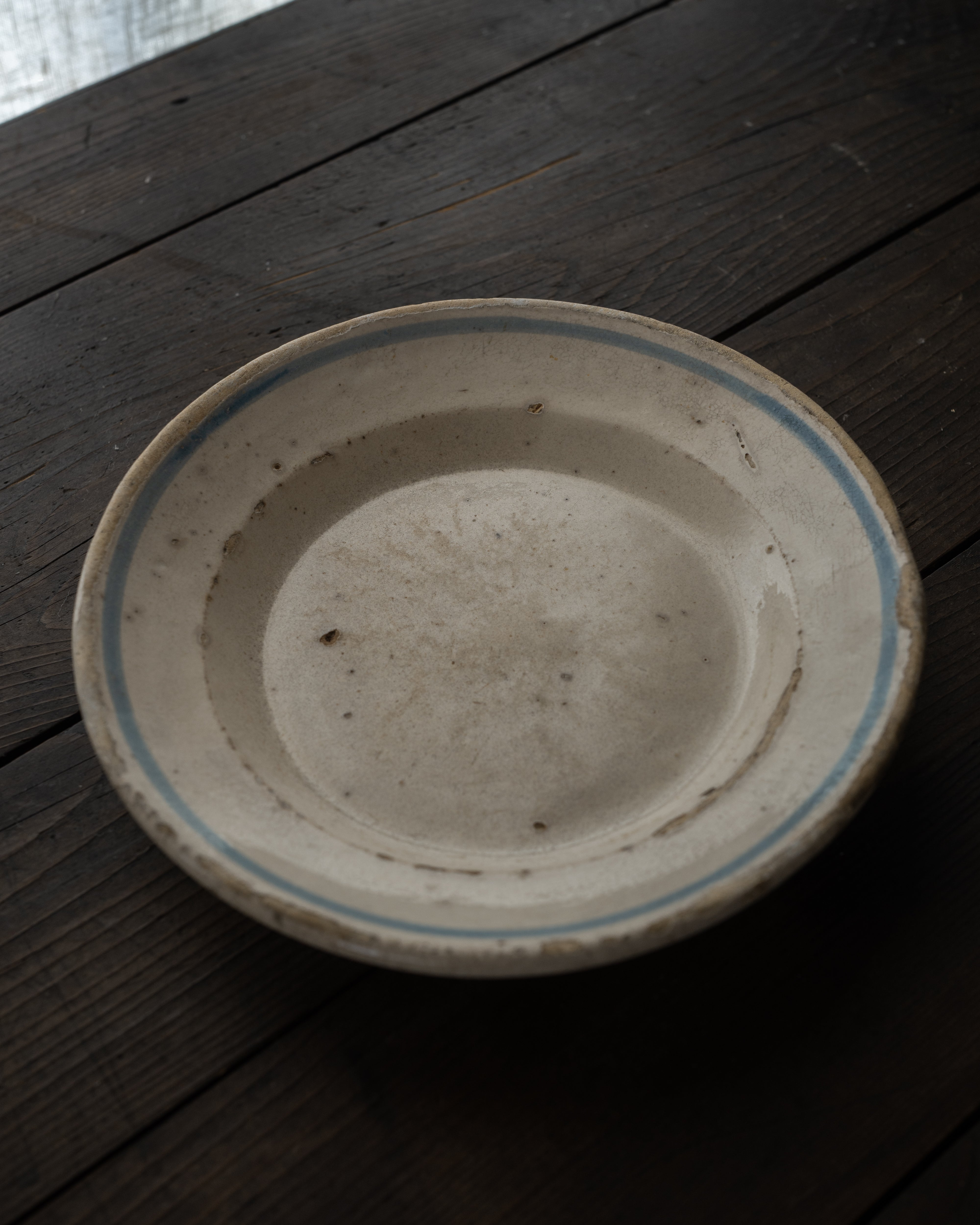  イタリア プーリア グロッターリエ 青輪皿 AN-25199, ,- ambiant