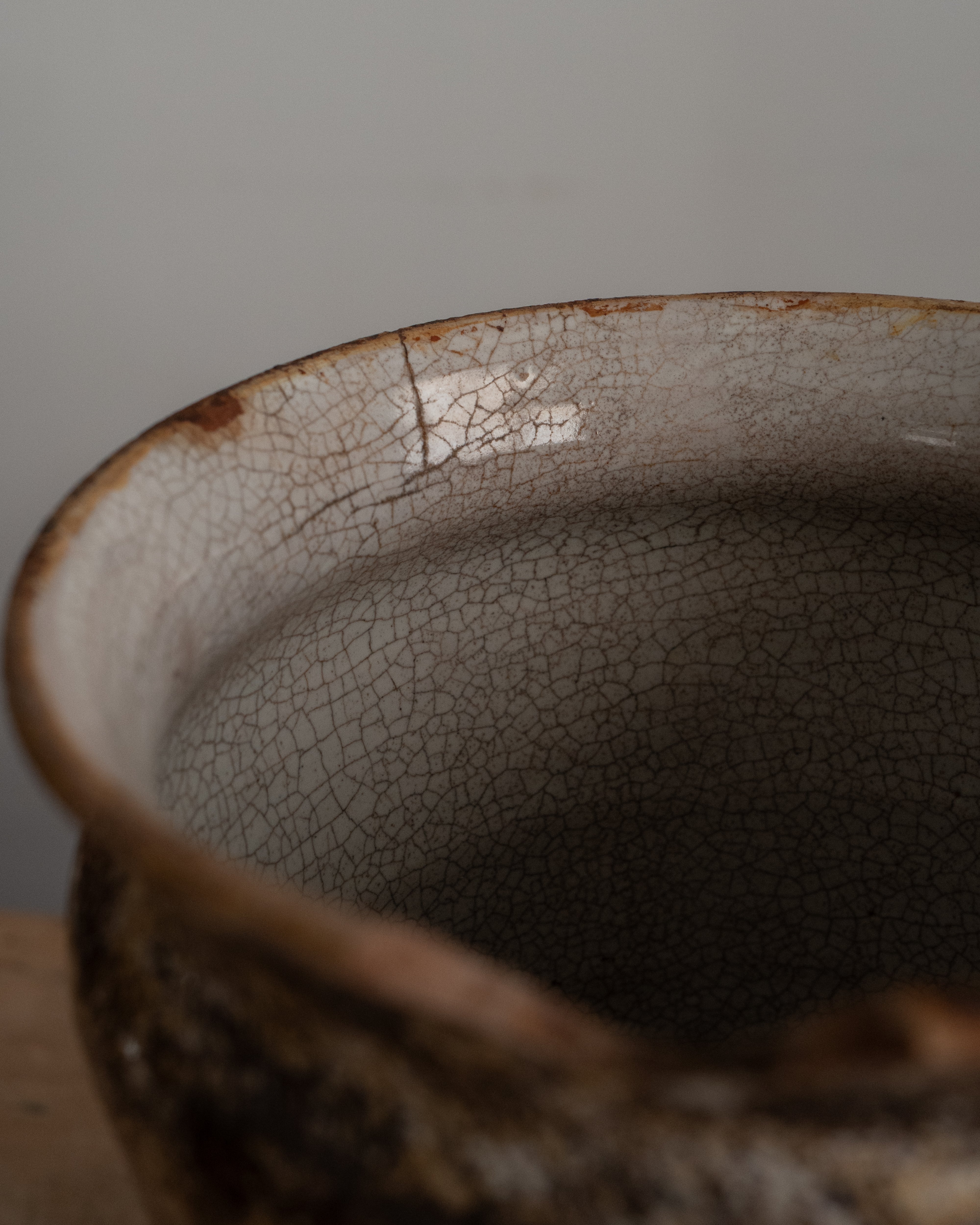 Italian Antique Ceramic Medicine Jar, Albarello, AN-5224