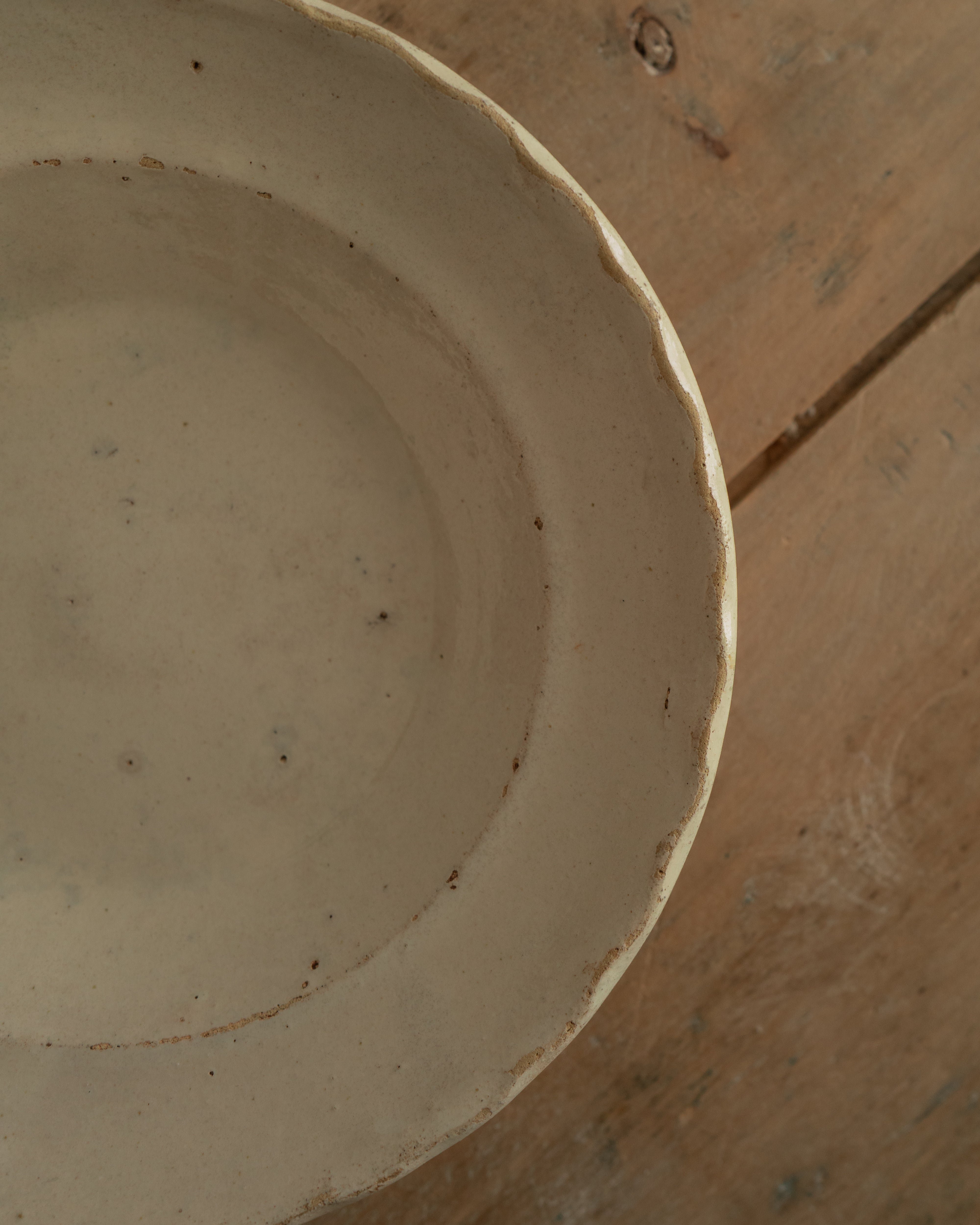 プーリア アンティーク 陶器 皿 19世紀 グロッターリエ AN-25194