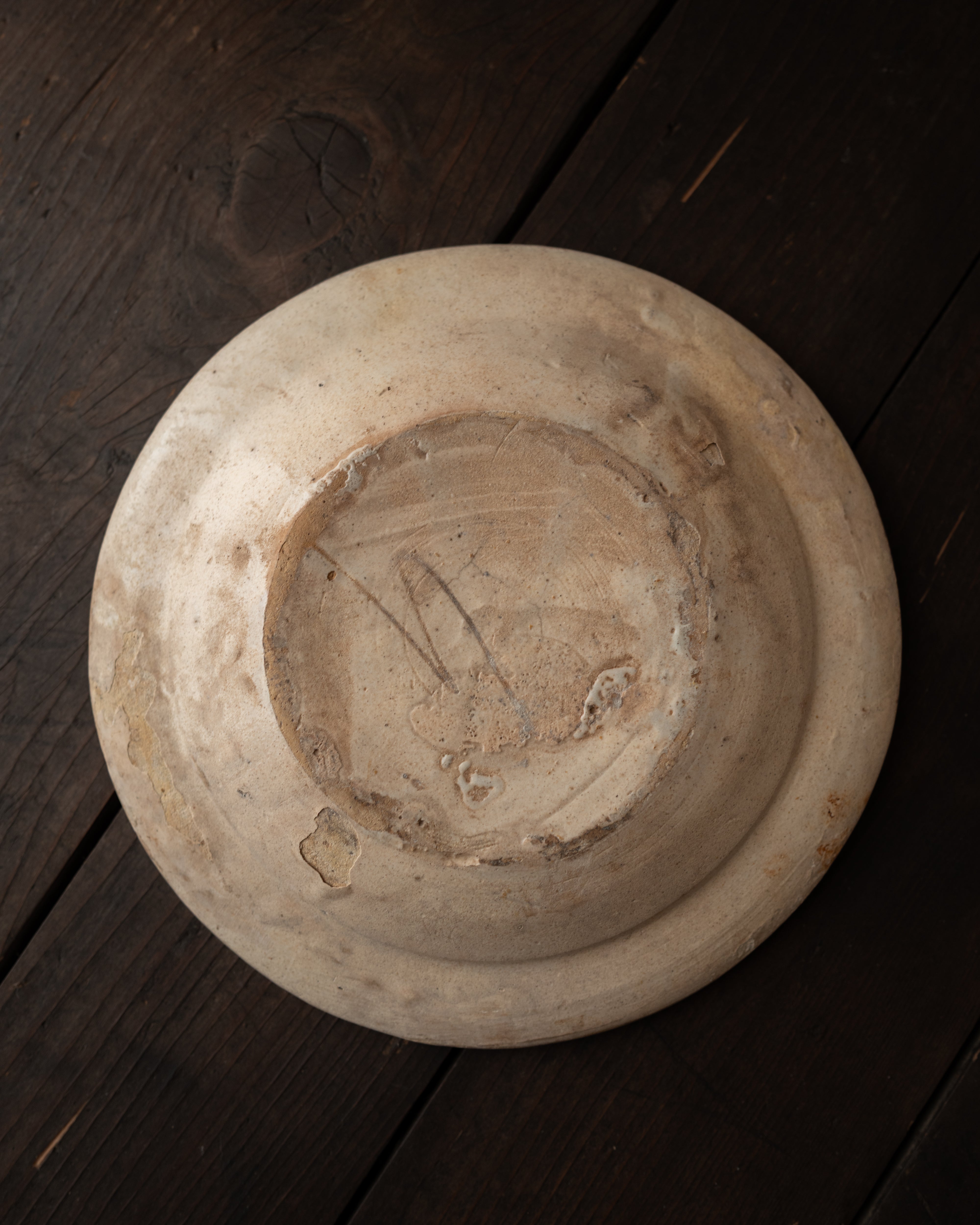 プーリア アンティーク 陶器 青文様皿 イタリア グロッターリエ AN-5200